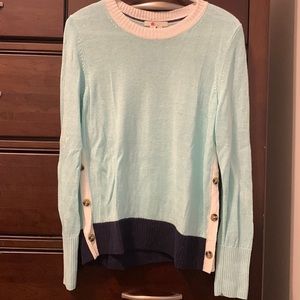 Boden linen color block sweater